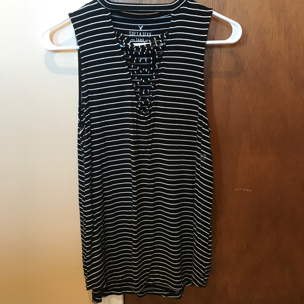 Size small striped tank from American eagle! NEW